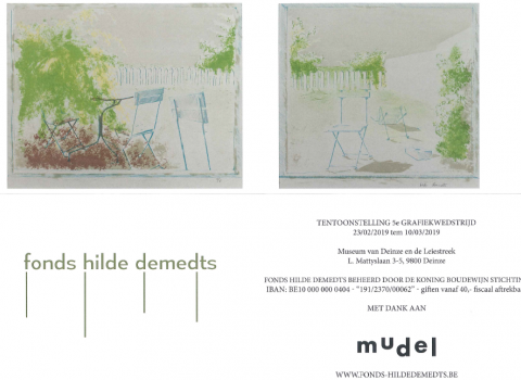 Group Exhibition: 'Printmaking Competition' by the Foundation of Hilde Demedts @ the mudel, Museum of Modern Art / Deinze (BE)