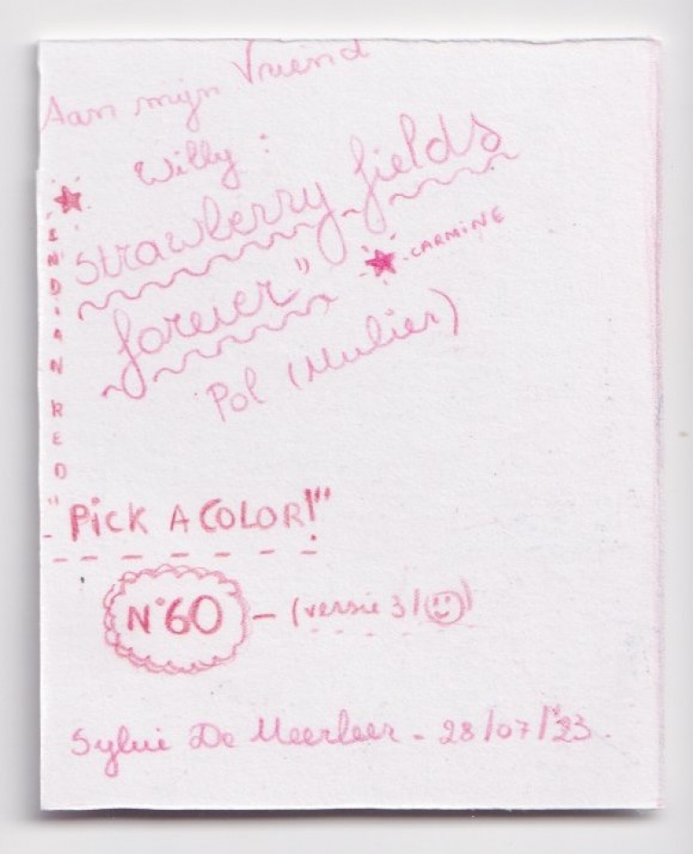 N°60.3 (back) - to Pol Mulier / Willy